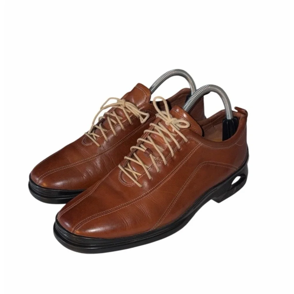 Cole Haan Air Shoes Mens Size 8 M Brown Leather Lace Up Dress Oxford Comfort